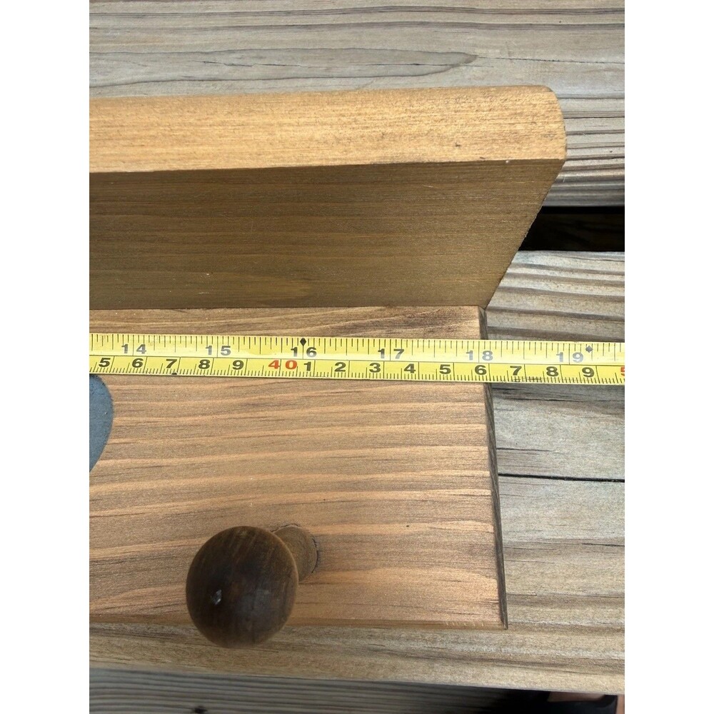 Vintage 1970's Heart Wall Shelves Peg Rack & Apple Welcome Rolling Pin Handmade - Picture 5 of 16